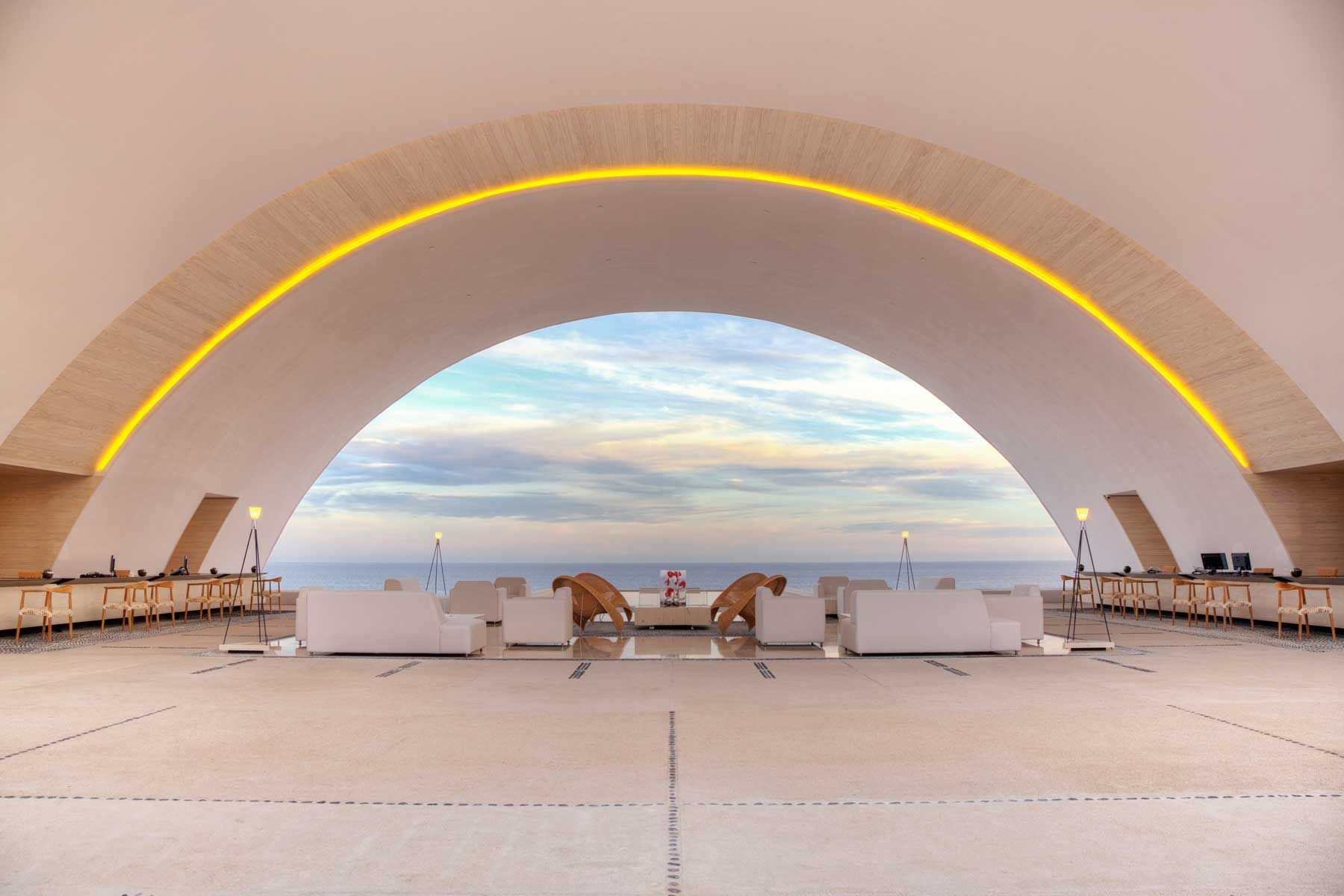 Open-Air-Lobby im Marquis Los Cabos