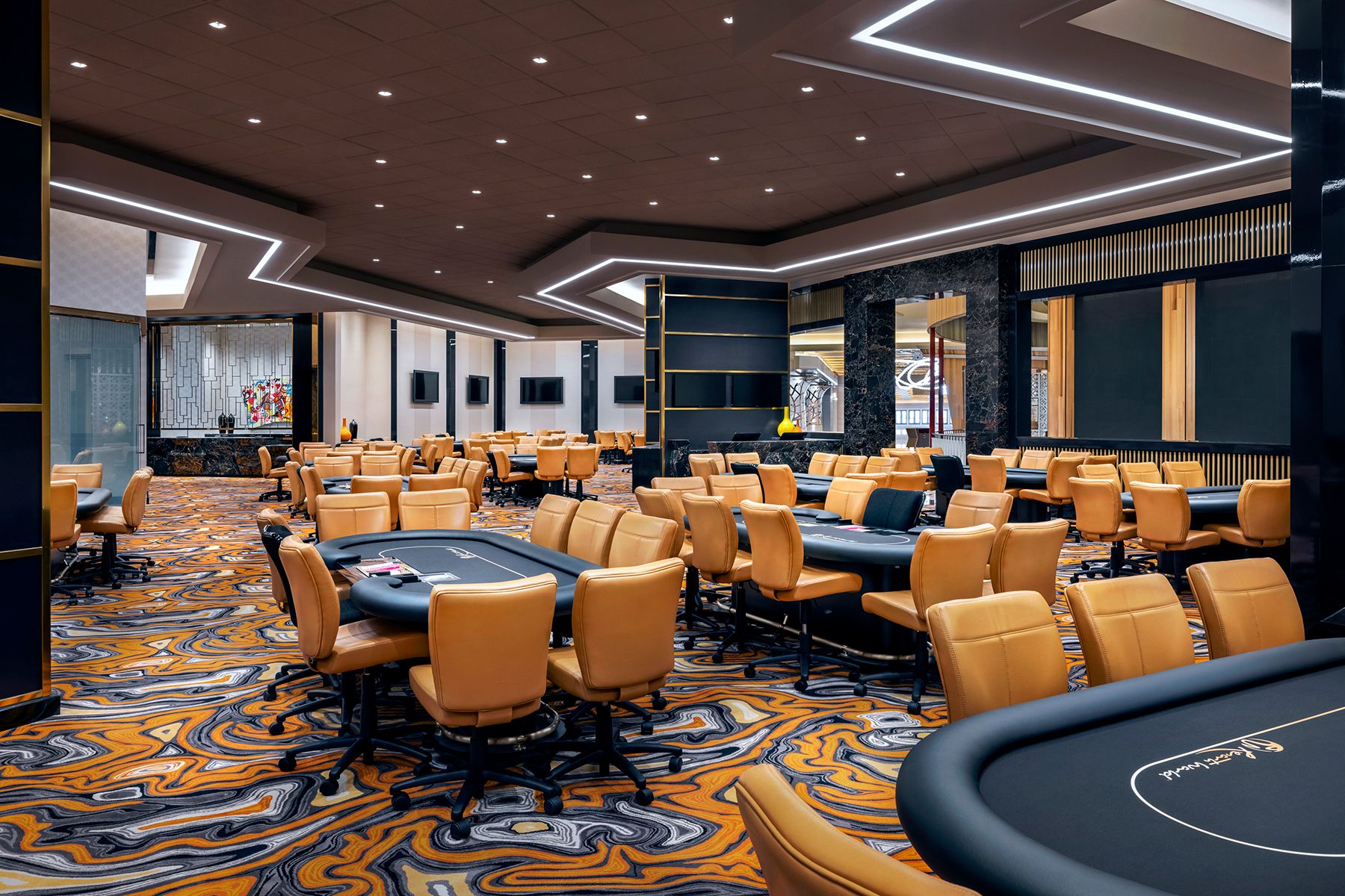 Der Pokerraum im Resorts World Las Vegas
