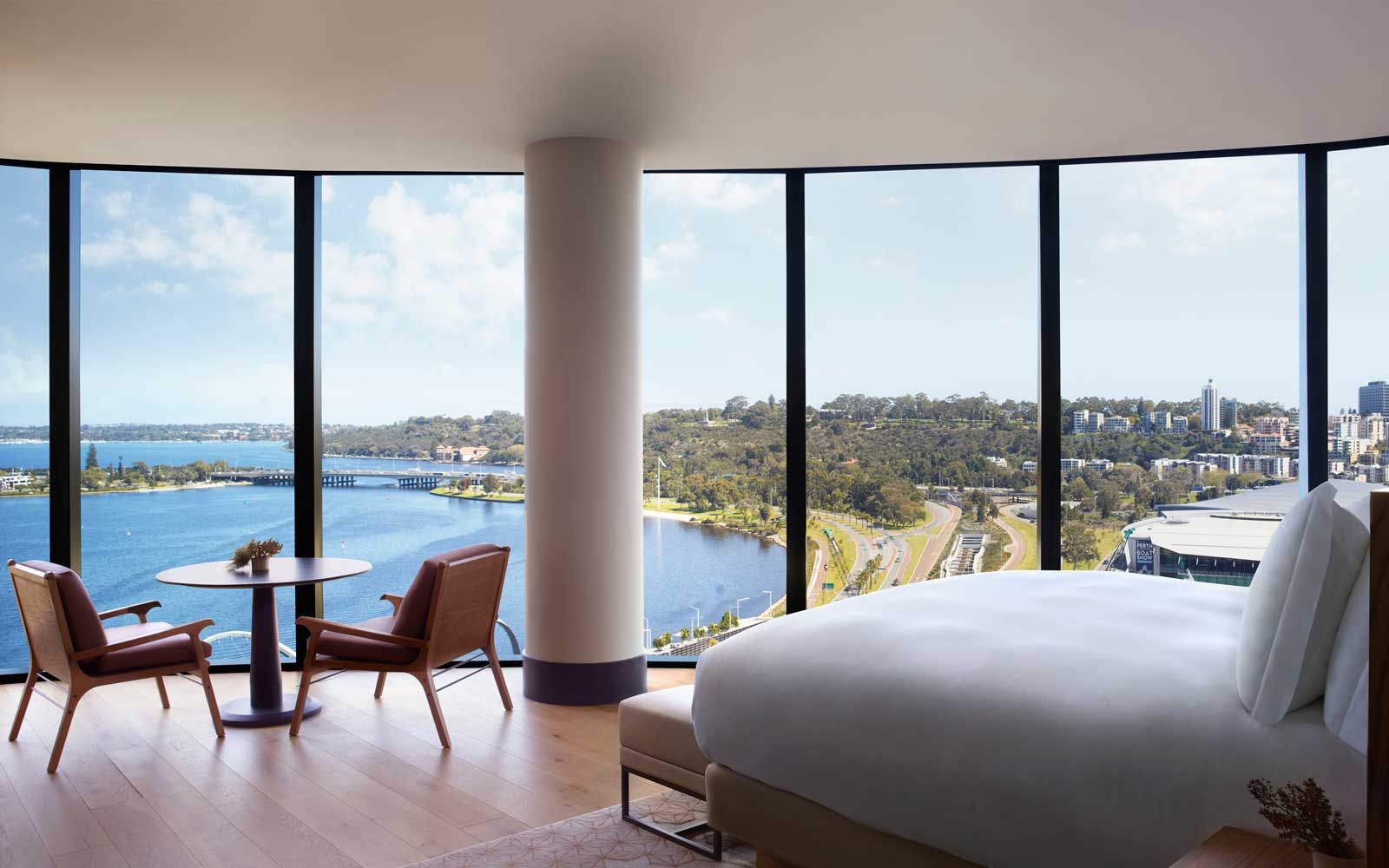 Fensteransicht vom Ritz-Carlton Perth in Australien