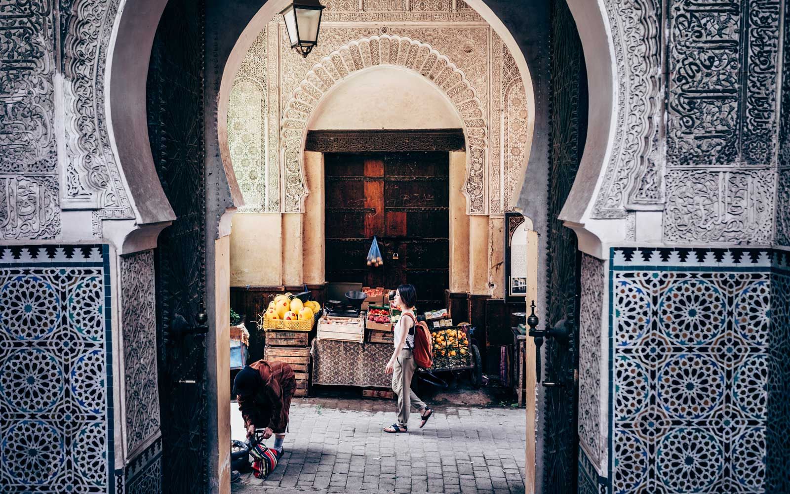 Tourist in Marrakesch, Marokko