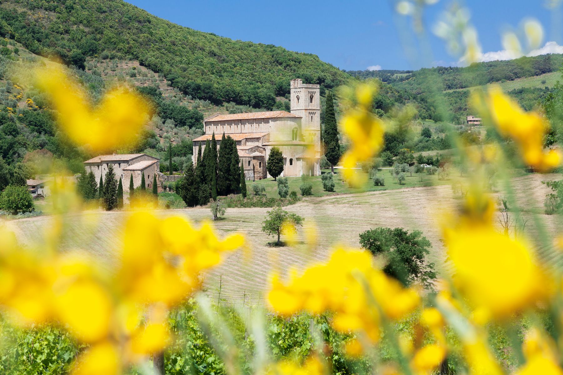 Sant Antimo Abbey, monasteru, Castelnuovo dell
