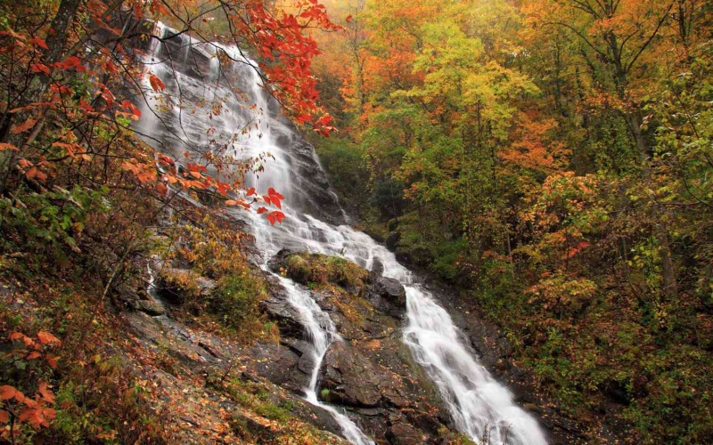   Amicalola Falls State Park, Georgia, im Herbst